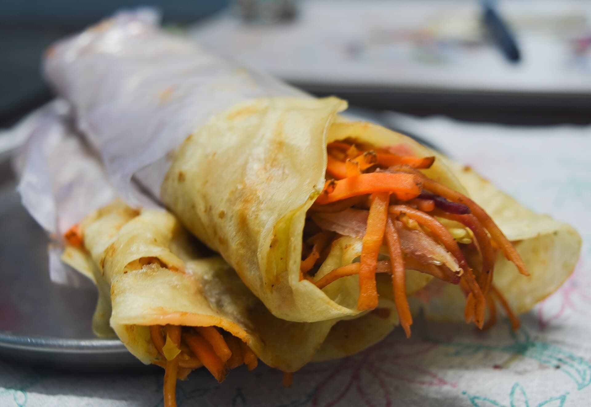 Kolkata rolls wrapped in paratha