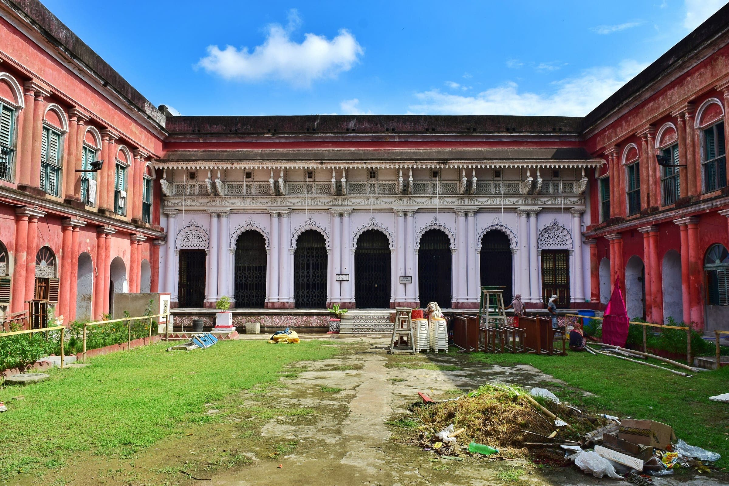 The courtyard of Sovabazar Rajbari in north Kolkata